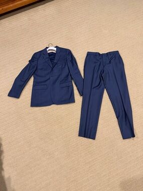 Big kids Classic Navy Tailored Suit Jacket and pants